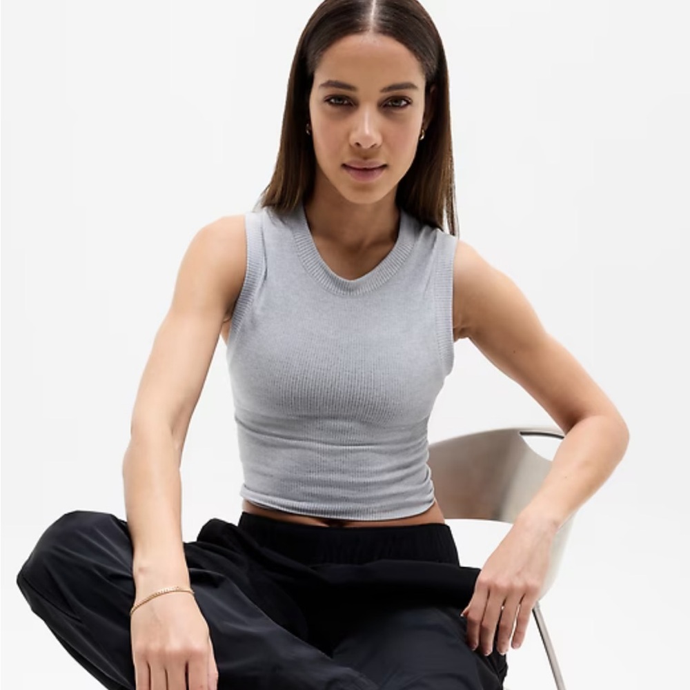 NWT Athleta Renew Seamless Muscle Tank Grey Heather